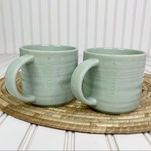 Set Of 2 STARBUCKS 2014 14oz Coffee Tea Mugs